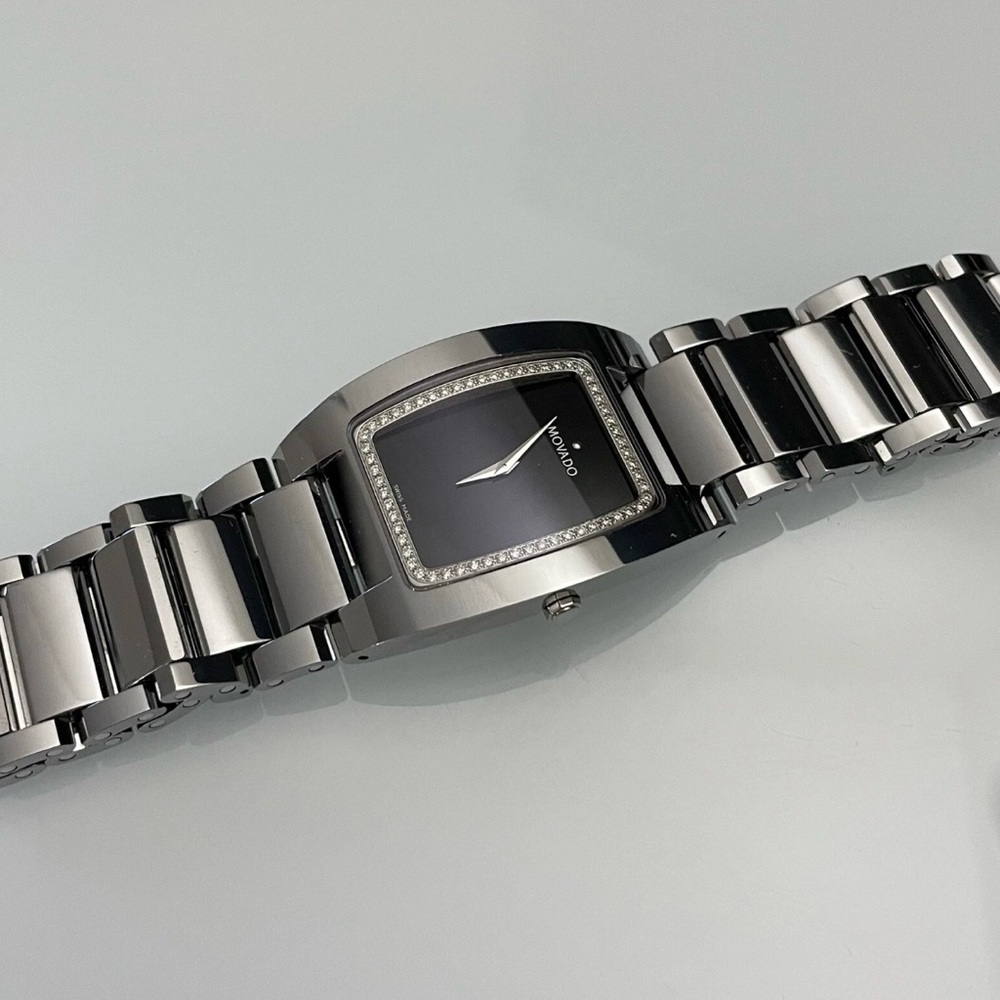 Movado Fiero Diamond dial Tungsten 605770 new never worn rare watch